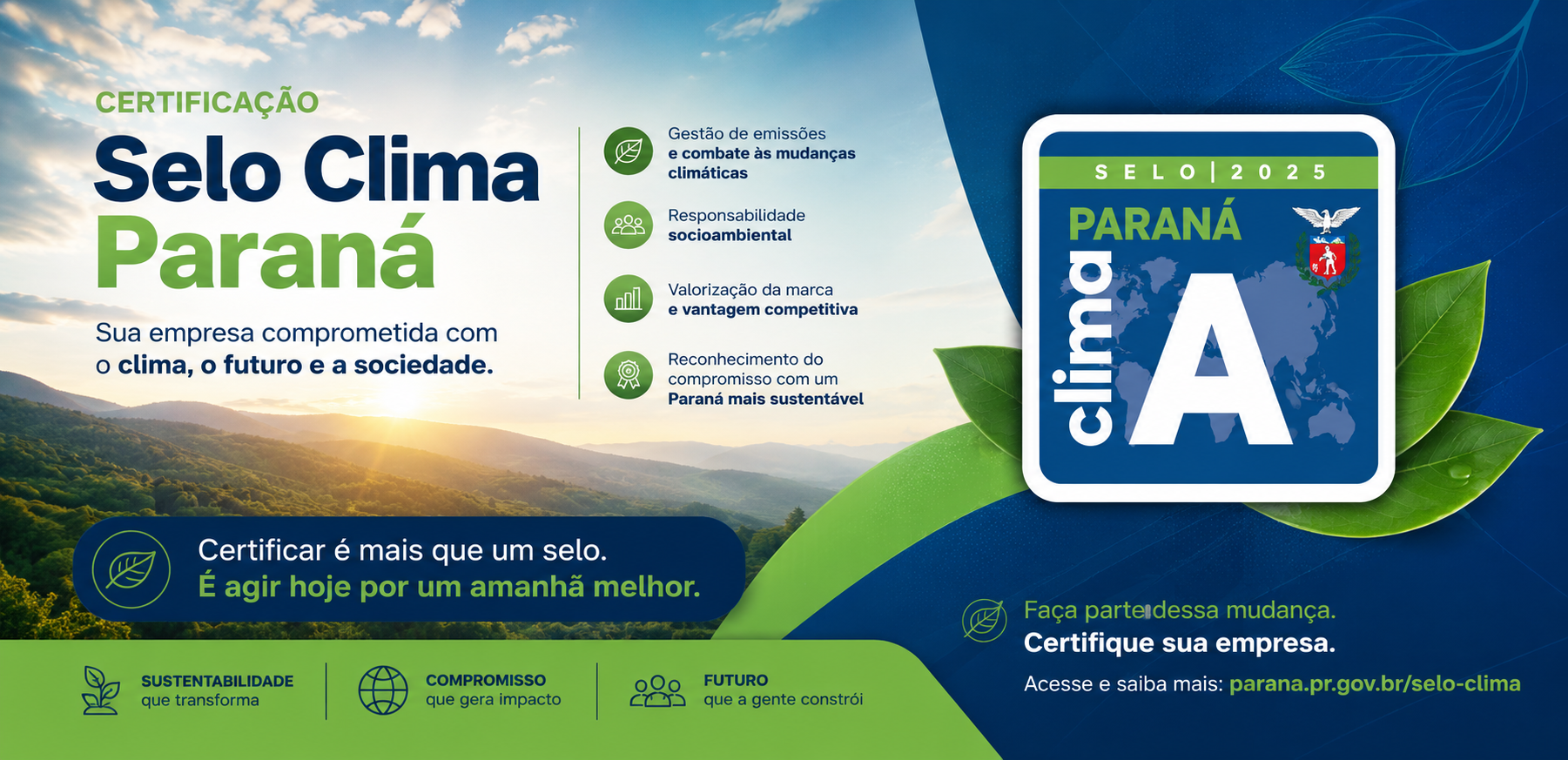 Como tirar o certificado do selo clima paraná em 2026